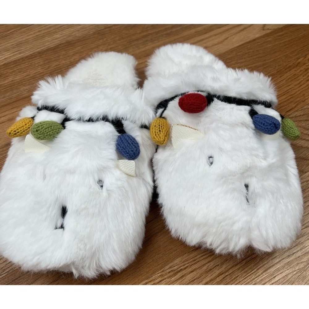 Pottery Barn Christmas Vacation Aunt Bethany's Cat Slippers Small (6-7) NEW